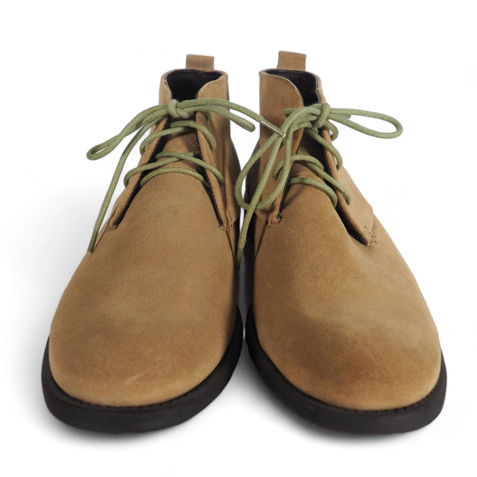 Calvin Klein Vernon 麂皮绒 Mid Chukka 靴子 米色 F7155 男式 9.5M — 第 3/4 张图片