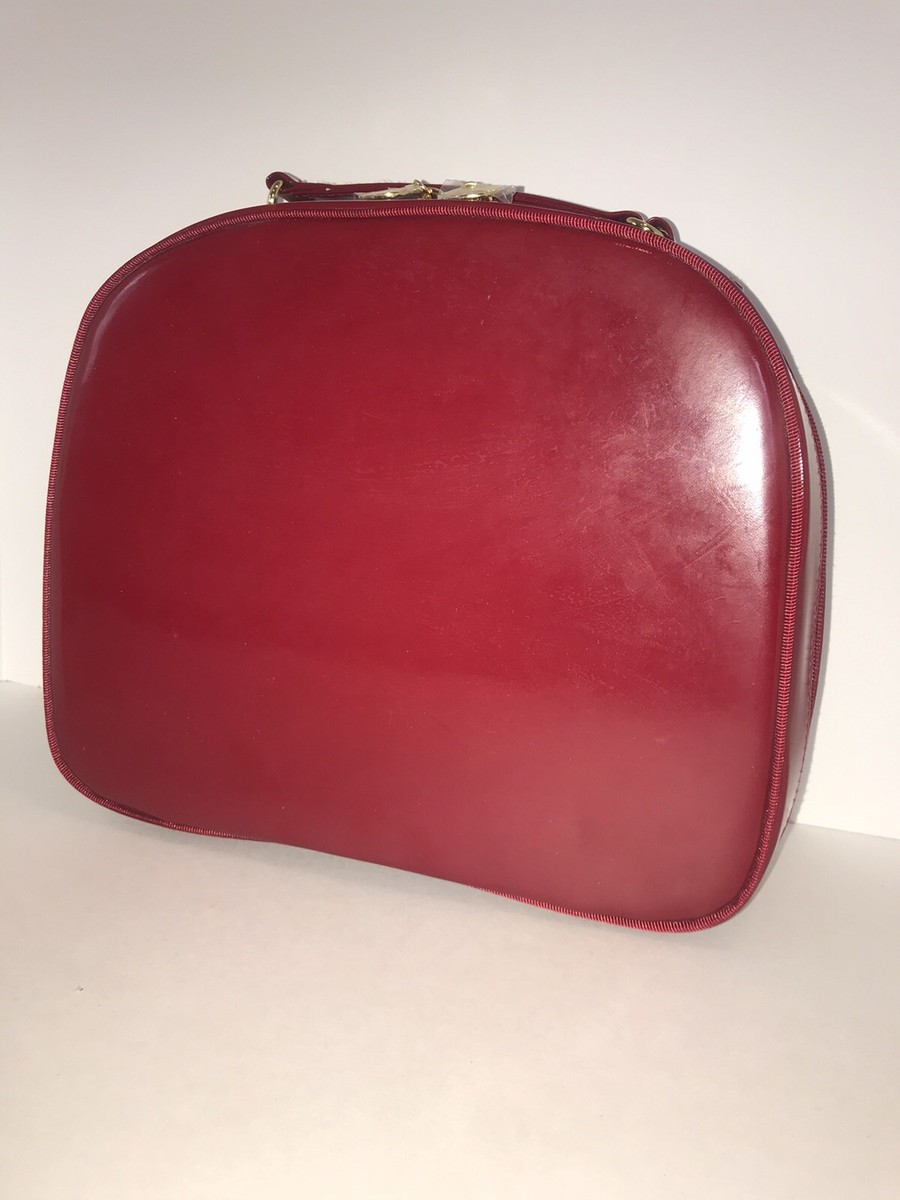 NEW Estee Lauder Red Train Case Travel Bag Makeup Cosmetic  Estée Lauder Makeup Pouch NWOT ❤️EVERYTHING RED SALE 🌹 display picture 1