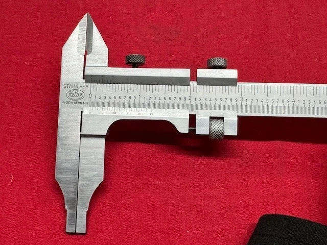 HELIOS VERNIER CALIPER 0-8" Nib Jaws w/ Fine Adjustment IN STOCK - VINTAGE - Image 2 of 4