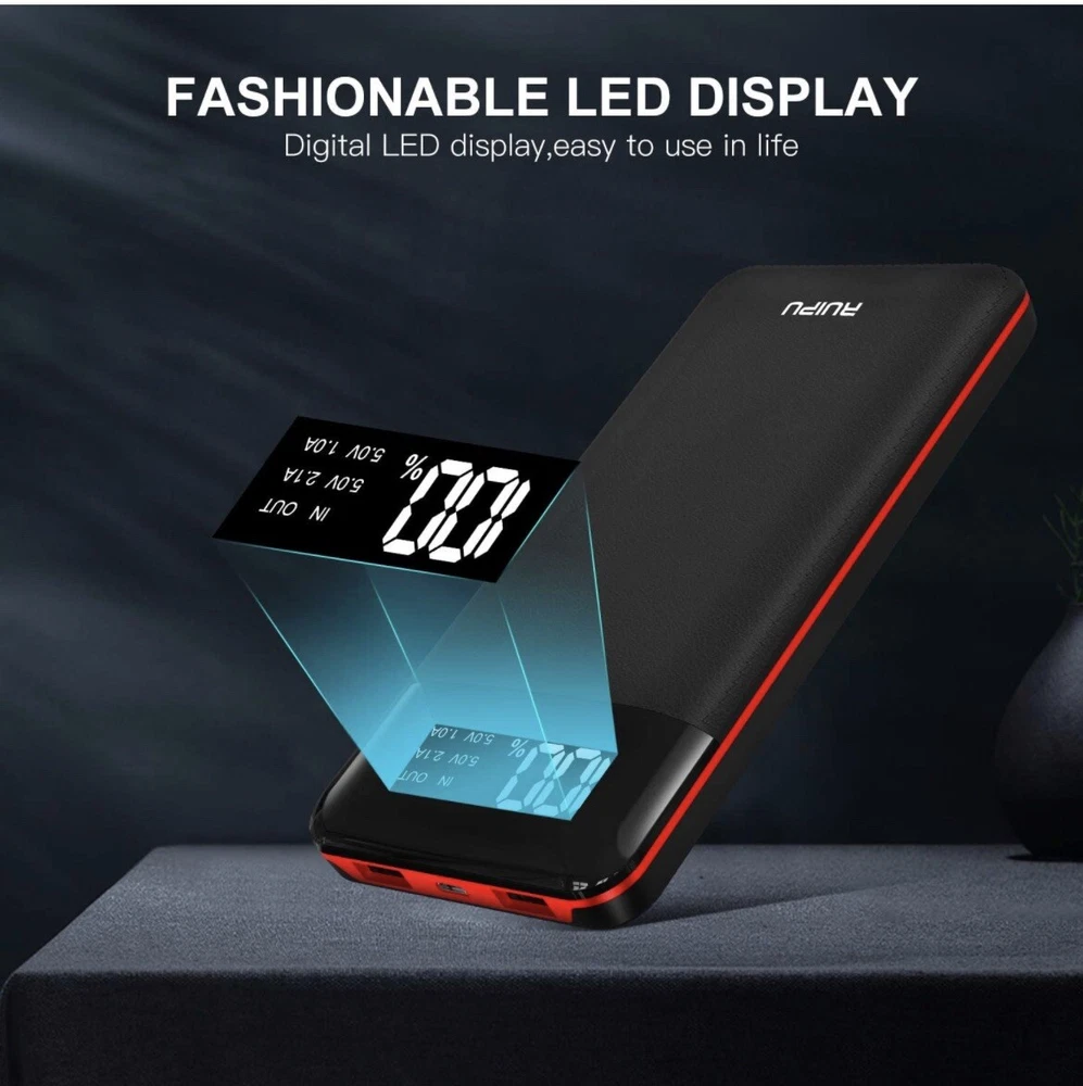 Power Bank 24000mAh Portable Charger Huge Capacity Dual USB External Battery