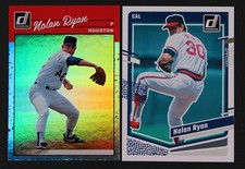 2023 Donruss Nolan Ryan Retro Holo Carolina Blue #276 Image Variation & Base NM+