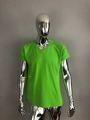 Men's Solid Color T-Shirt Cotton Breathable Sports Outdoor GYM Size M