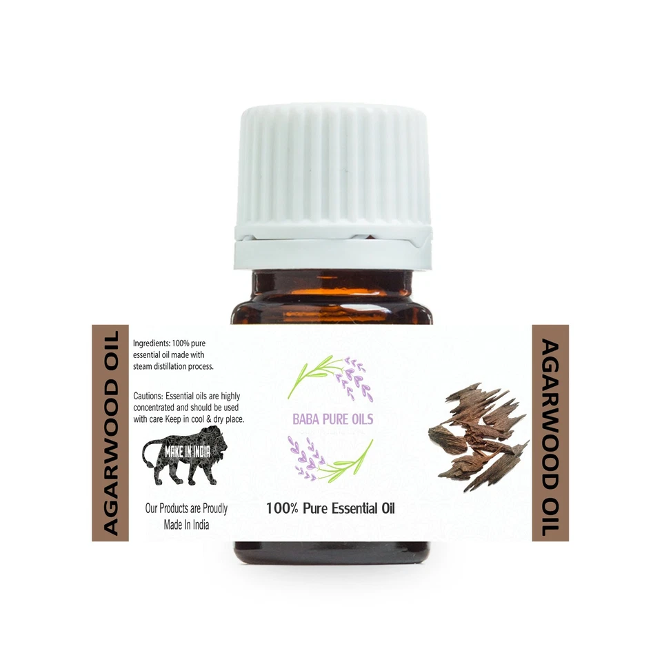 GUZARISH AGARWOOD OIL PURE NATURAL ESSENTIAL PURE ORGANIC FROM INDIA USD