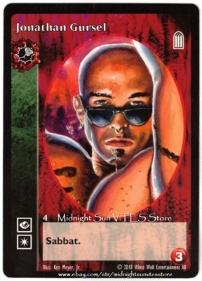 Jonathan Gursel Toreador Antitribu 2018 BCP V:TES VTES Vampire CCG