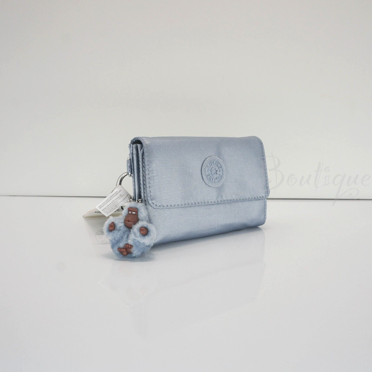 Kipling PIXI Snap Medium Trifold Wallet AC6108 Polyamide Pebble