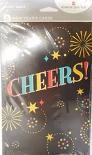 6 Christmas Holiday New Year Thank You Greeting Money Cards & Envelopes Assorted