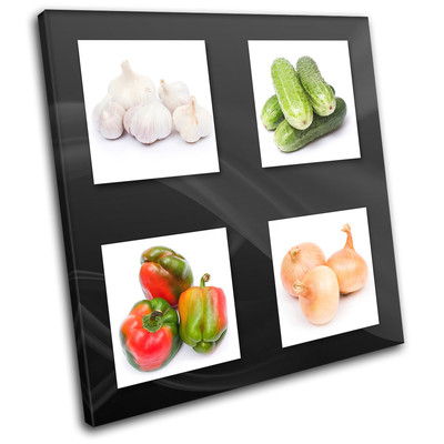 Fresh Vegetable Food Kitchen SINGLE Leinwand Wand Kunst Bild drucken