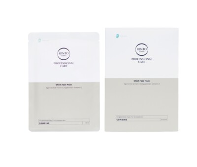 IONTO COMED Sheet Face Mask Algenextrakt & Vitamin E, 3 St. - gestresste Haut