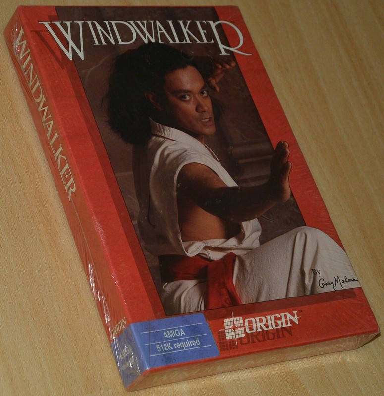 WINDWALKER by Origin ~ Commodore Amiga ~ BIG boxed/SEALED COLLECTIBLE ~ english