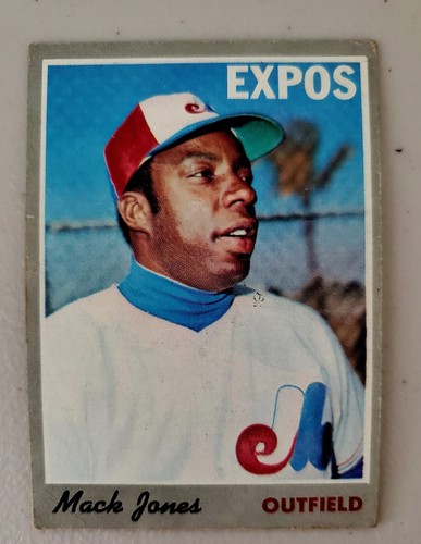 Lot of 9 1970 Topps MONTREAL EXPOS vintage cards, MACK JONES, BOB BAILEY - Picture 3 of 4