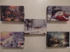 Image of Battery Operated Fibre Optic Canvas Picture 15 x 10cm (Choice of 4 Pictures)