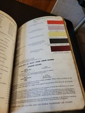 1956 DUPONT DUCO DULUX DODGE COLOR PAINT CHIP SWATCH SHEET BULLETIN NO 23