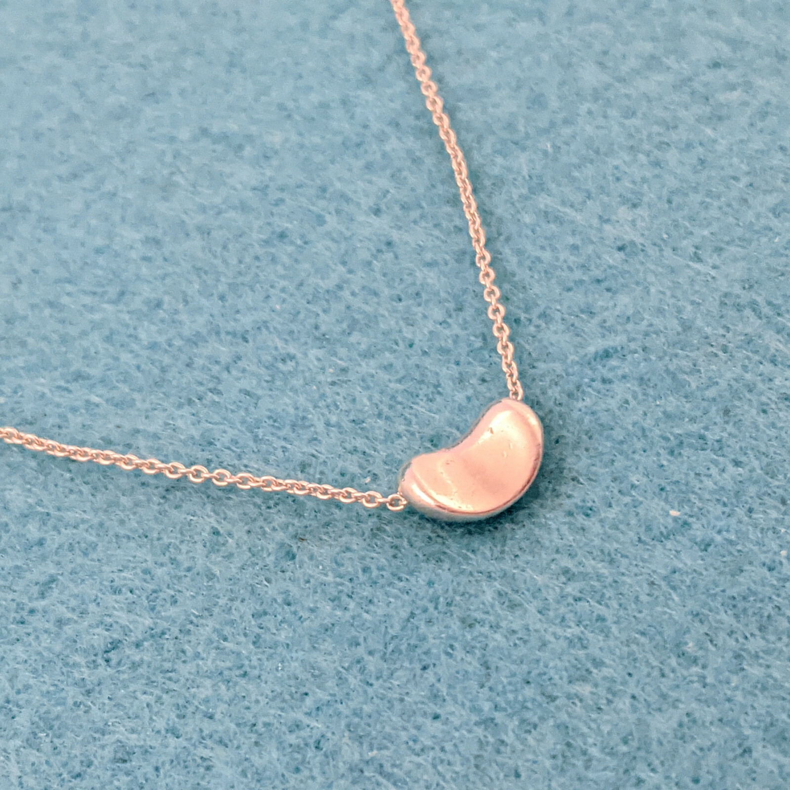 Elsa Peretti Bean Pendant Necklace 