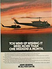 Army Reserve. Be All You Can Be. Vintage 1985 Print Ad