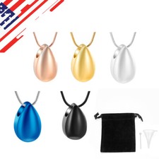 Urn Necklaces For Ashes Cremation Necklack Locket Stainless Steel Keepsake Pende