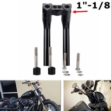 For Harley Dyna Street Bob FXDB Low Rider Softail 1-1/8" Handlebar Riser Kit