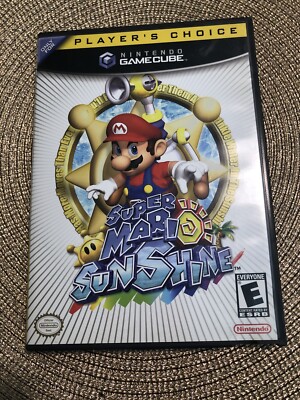 Super Mario Sunshine (Nintendo GameCube, 2002) Case And Booklet Included! Mint