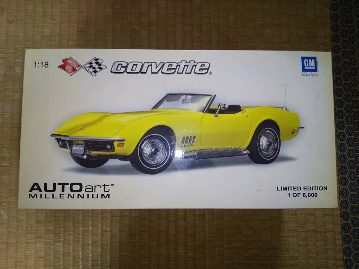 Auto Art Millennium 18 Chevrolet Corvette Stingray Yellow Autoart