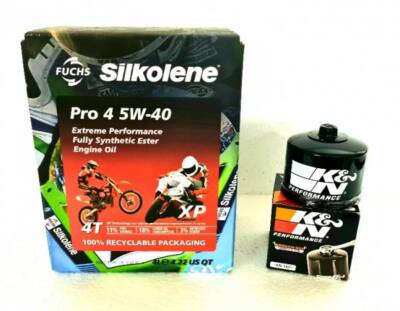 BMW K 1200 GT 2006-2008 SILKOLENE PRO 4 5W40 OIL K&N FILTER SERVICE KIT