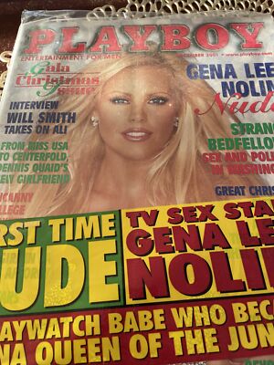 Play Boy Magazine December 2001 UNOPENED Gena Lee Nolin 1st Nude | eBay