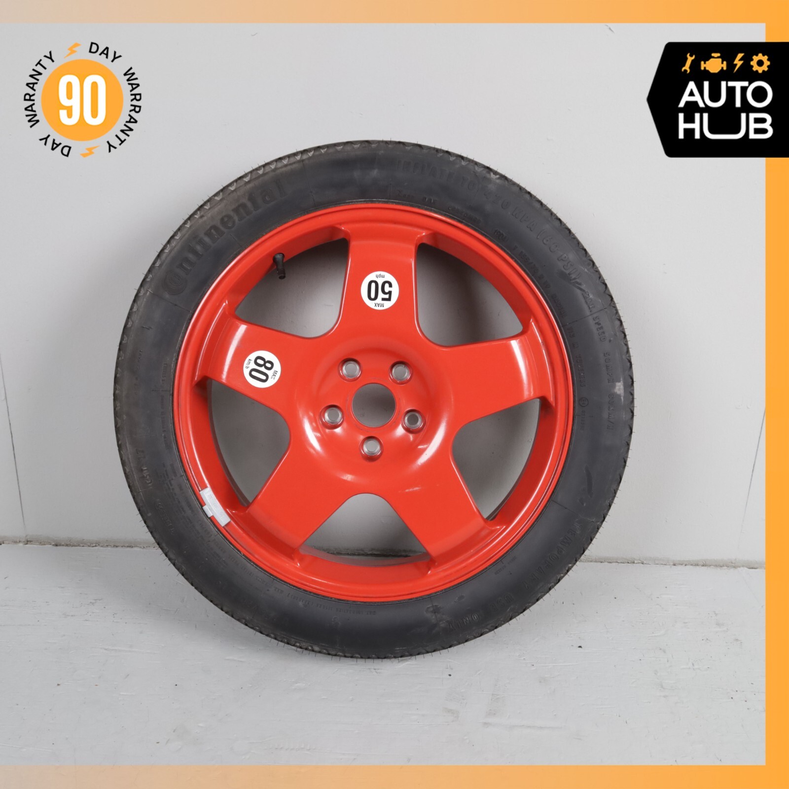 03-13 Bentley Continental GT GTC Emergency Spare Tire Wheel Donut Rim 19 19" OEM