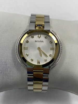 Bulova Rubaiyat Diamond Quartz Two Tone Stainless Steel  display picture 1