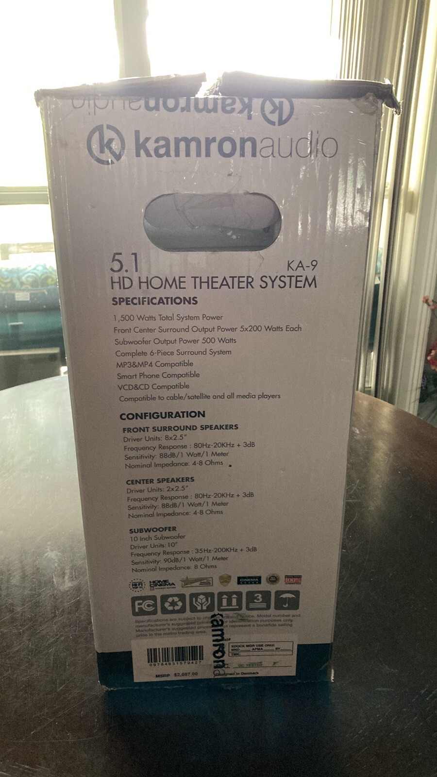 Kamron Audio 1500 Watt KA9 5.1 HDTV Home Theater System Used eBay