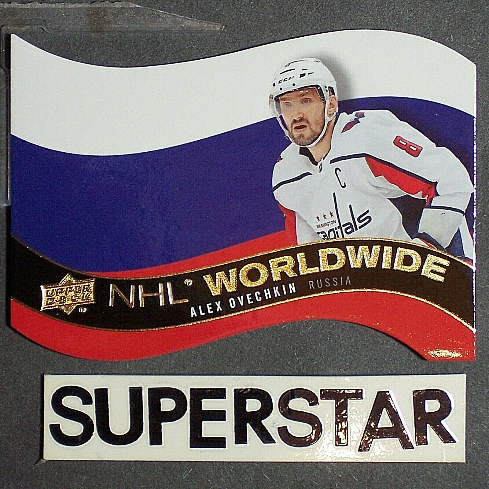 ALEX OVECHKIN  2020-21 Upper Deck NHL Worldwide DIE CUT  #WW6 Washington Capital