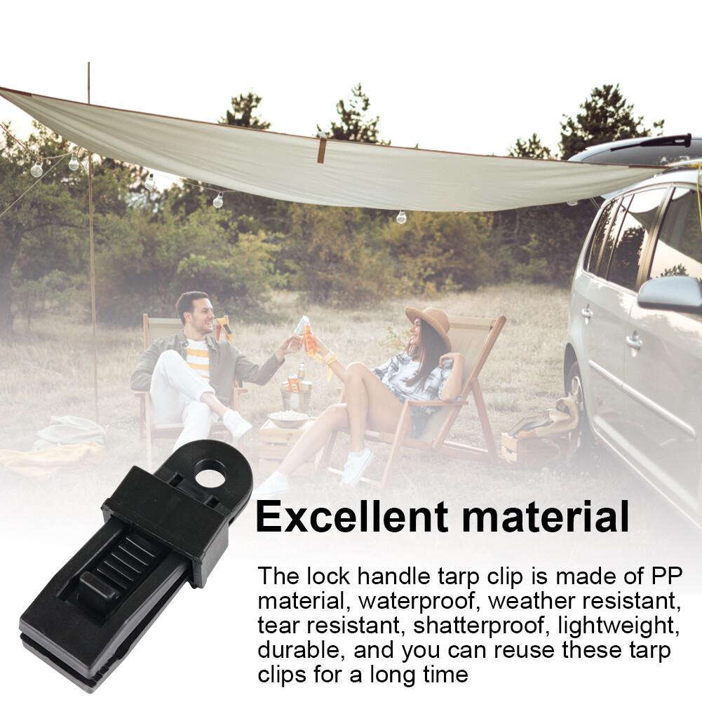 Adjustable Windproof Plastic Tarp Clips Lock Grip Car Cover Clamps eBay