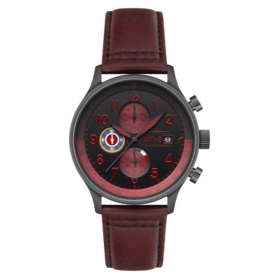 AVI-8 CLASSIC CHRONOGRAPH Stainless Steel 42mm Wristwatch AV-4011-0S