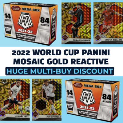 2022 Panini Road To World Cup Mosaic Gold Reactive 1-200 - Pick your card