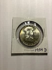 1954 D Franklin Half Dollar BU breaking up high-end set LOVELY