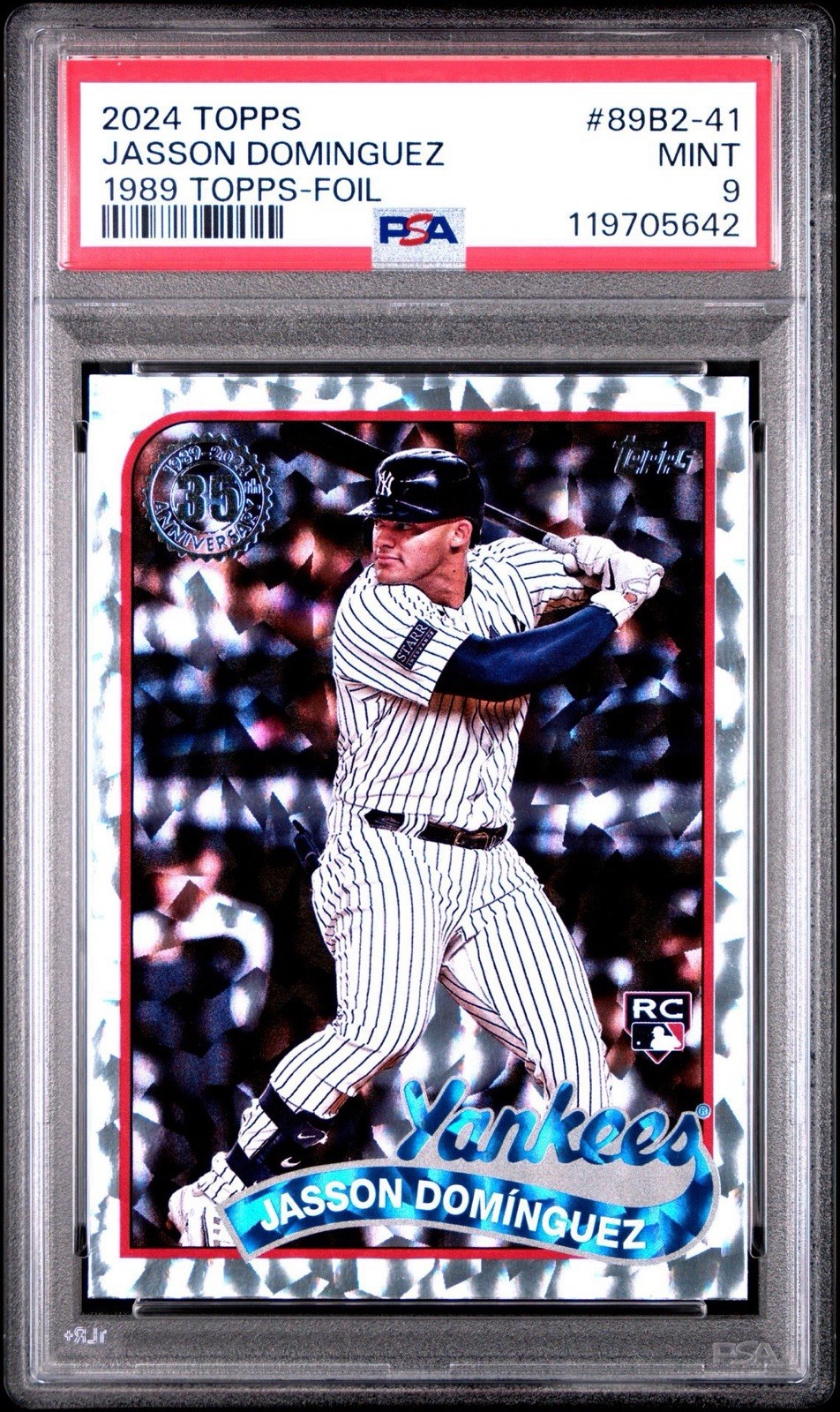 2024 Topps 1989 Topps-Foil Silver Jasson Dominguez (RC) PSA 9 New York Yankees
