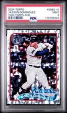 2024 Topps 1989 Topps-Foil Silver Jasson Dominguez (RC) PSA 9 New York Yankees