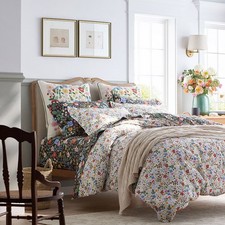 Rifle Paper Co. Strawberry Fields Classic Cool Cotton Percale Duvet Cover