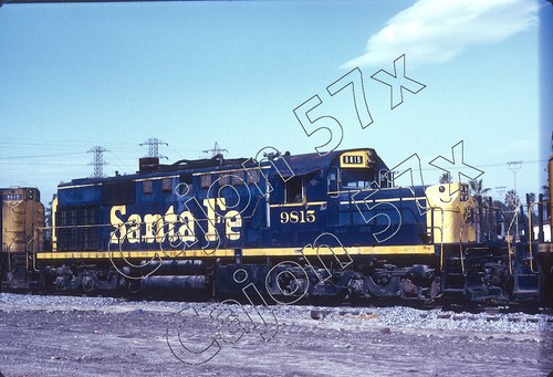 Original Slide- ATSF Santa Fe RSD15 9815 At San Bernardino,CA. 2/75 | eBay