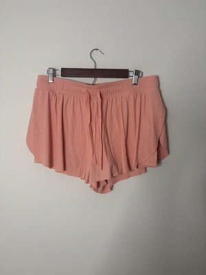 NWOT Joylab Women s Large Pink Flowy Athletic Shorts Liner Preppy Cheerleader M6