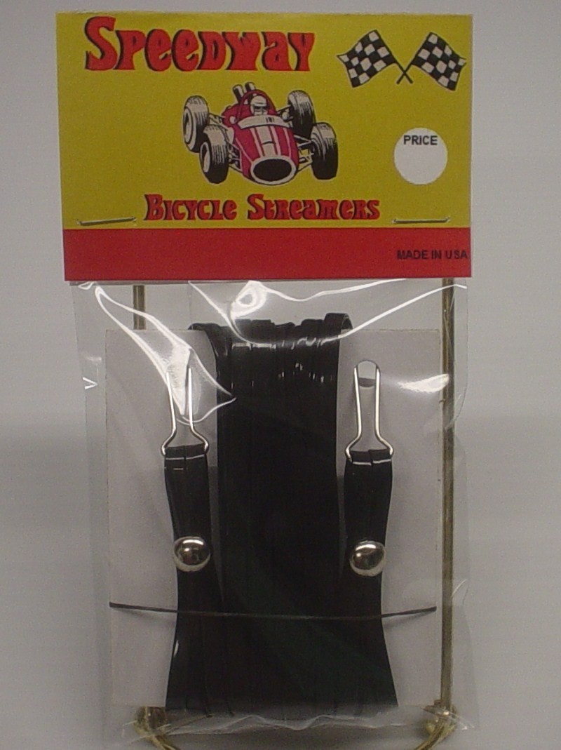 Speedway Handlebar Streamers set of 2 "Black" Bike Bicycle BRAND NEW