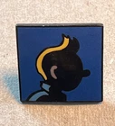 TINTIN / HERGÉ PIN'S CARRE ENAMEL CORNER No. 170 Night Silhouette Perfect Condition