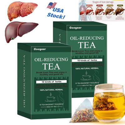 Oil-Reducing Tea-10 Herbal with Excellent Formula, Oil Cleansing Tea for Liver