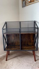 Vinyl Record Storage Holder Rack,250 LP Wooden Record 12"D x 10"W x 12"H