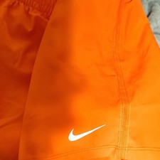 Nike Dri-FIT Boys Orange Athletic Shorts XS 3-4 Elastic Waist Drawstring