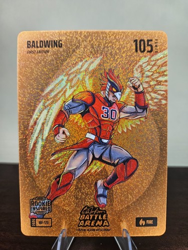 2026 Bo Jackson Battle Arena Baldwing Drake Baldwin Fire Icon Battlefoil Rare