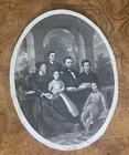 Original 1863 Lithograph/Engraved Print, Portrait of General U.S. Grant & Family