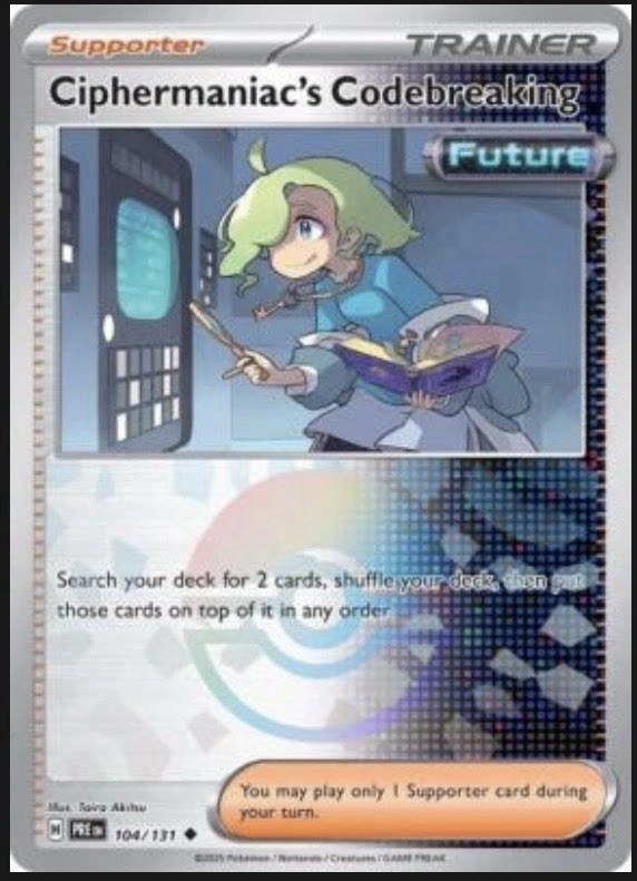 Ciphermaniac's Codebreaking 104/131 - Prismatic Evolutions Pokeball Holo - NM