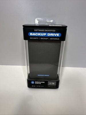 SecureData 2TB SecureDrive BT Hardware Encrypted External Portable HDD USB 3.0