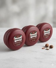 3Pack Proraso Shaving Soap Red Bowl Sandalwood Nourishing for Coarse Beard Italy