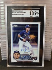 2023 Topps Chrome Jonathan Aranda #RA-JAR Auto SGC 9
