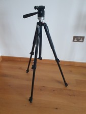 Manfrotto 190XB Tripod with 390RC2 Head Made in Italy Photography Tool Preloved