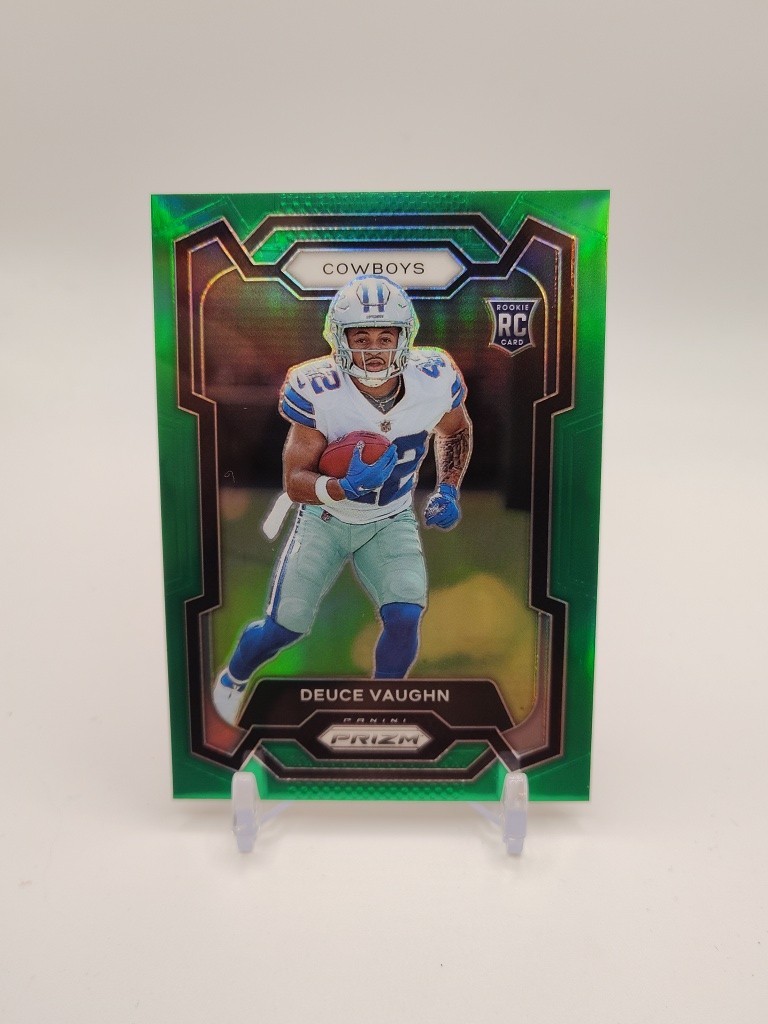 2023 Panini Prizm Green Deuce Vaughn Rookie #324 Dallas Cowboys
